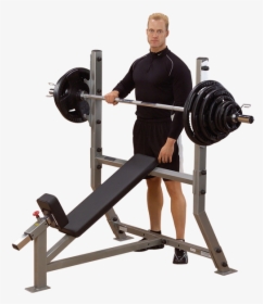 Incline Olympic Bench - Body Solid Incline Bench Press, HD Png Download, Transparent PNG