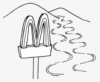 Cartoon Drawing Mountains, HD Png Download, Transparent PNG