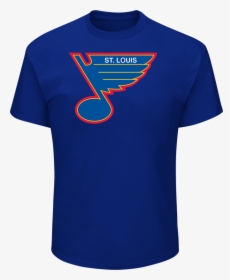 Louis Blues Twill Logo T Shirt By Majestic   Data Large - Eagles Super Bowl Shirts, HD Png Download, Transparent PNG