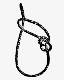 Rope Free Stock Stockio - Running Bowline Knot Black & White, HD Png Download, Transparent PNG