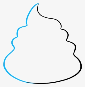 How To Draw Poop Emoji - Line Art, HD Png Download , Transparent Png ...