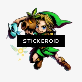 The Legend Of Zelda Logo - Link With Majoras Mask, HD Png Download, Transparent PNG
