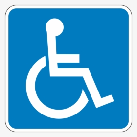 Disabled Handicap Symbol Png - Handicapped Sign, Transparent Png, Transparent PNG