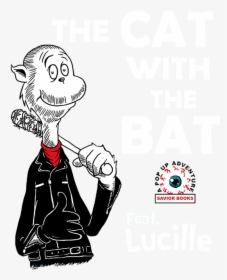 Cat With The Bat, HD Png Download, Transparent PNG