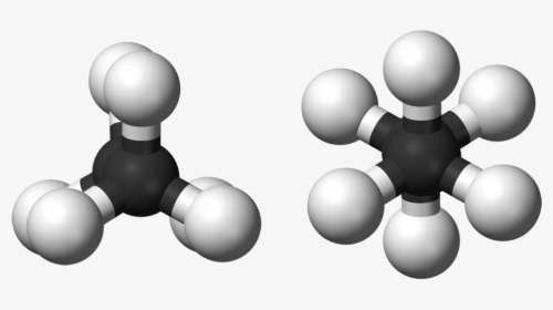Ethane Rotamers 3d Balls - Ethane Ball And Stick Model, HD Png Download, Transparent PNG