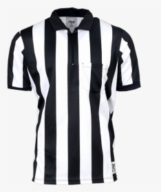 2 Inch Stripe Prosoft Short Sleeve Football Shirt - Black And White Striped Shirt Football, HD Png Download, Transparent PNG