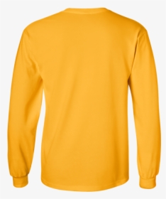 Yellow Long Sleeve Shirt Back, HD Png Download, Transparent PNG