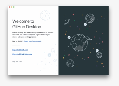 Github Desktop Splash - Welcome Screen Application Desktop, HD Png Download, Transparent PNG