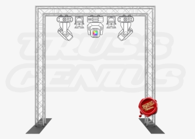 10-foot Truss Goal Post Kit F24 Square Aluminum Truss - Goal Post Truss Png, Transparent Png, Transparent PNG