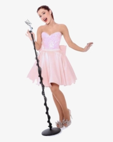 Ariana Grande Pink Dress Png, Transparent Png, Transparent PNG