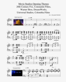 Warner Bros Intro Piano Sheet Music, HD Png Download, Transparent PNG