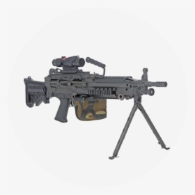 M249 Squad Automatic Weapon - Light Machine Gun Saw, HD Png Download, Transparent PNG