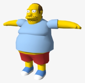 Download Zip Archive - Simpsons Hit And Run Comic Book Guy, HD Png Download, Transparent PNG