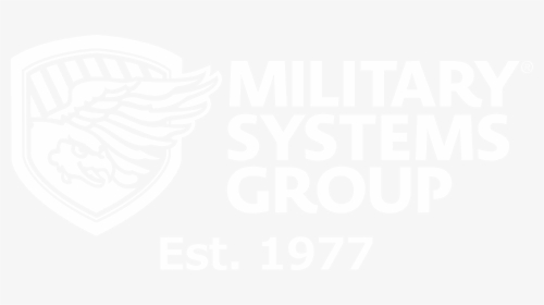 Military Systems Group White Logo W Est Date - Hyatt Regency Logo White, HD Png Download, Transparent PNG