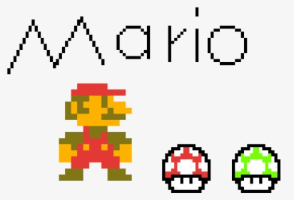 8- Bit Mario & 1up & Mushroom - Nintendo 8 Bit Mario, HD Png Download, Transparent PNG