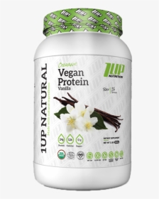1up Nutrition Vegan Vanilla Protein Powder - Protein, HD Png Download, Transparent PNG
