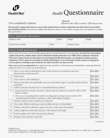 Health Questionnaire Main Image - Health Net, HD Png Download, Transparent PNG