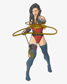 Comic Comics Wonder Woman Pinup Comic Book Dc Comics - Wonder Woman Lasso Comic, HD Png Download, Transparent PNG