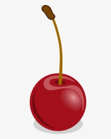 Cherry By @anarres, A Shiny, Delicious-looking Cherry - Cherry Clip Art, HD Png Download, Transparent PNG