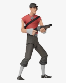 Red Scout Series 4 7” Scale Action Figure - Team Fortress 2 Figures, HD Png Download, Transparent PNG