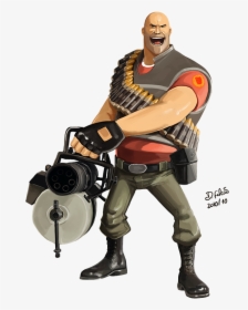 Transparent Video Game Character Png - Heavy Team Fortress 2 Art, Png Download, Transparent PNG