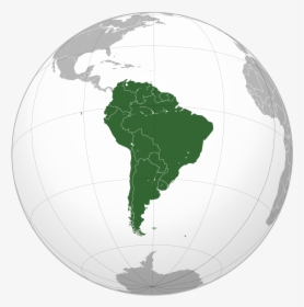 South America Continent On Globe, HD Png Download, Transparent PNG