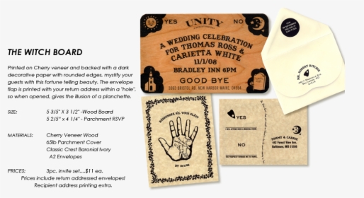 Ouija Board Wedding Invitations, HD Png Download, Transparent PNG