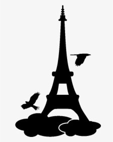 Sticker Oiseaux Sur La Tour Eiffel Ambiance Sticker - Love Paris, HD Png Download, Transparent PNG