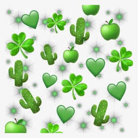 #green #emoji #emojis #greenemoji #aesthetic #sparkles - Green Emojis, HD Png Download, Transparent PNG
