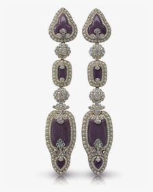 Fabergé Scheherazade Long Earrings Features Lilac Jasper, - Earrings, HD Png Download, Transparent PNG