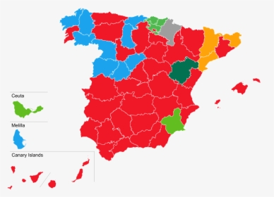 Spanish Election Map 2019, HD Png Download, Transparent PNG
