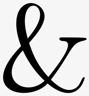 Ampersand Wiktionary Symbol Wikipedia Character - Ampersand Clipart No Background, HD Png Download, Transparent PNG