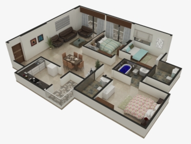 Clip Art Piso 3d - Bloxburg Modern House 1 Story, HD Png Download, Transparent PNG