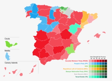 Spanish Election Results 2019, HD Png Download, Transparent PNG