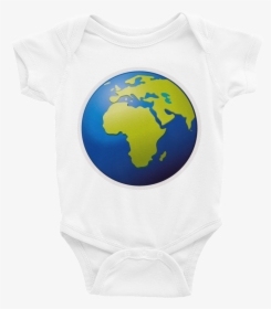 Emoji Baby Short Sleeve One Piece - Ios 10 Earth Emoji, HD Png Download, Transparent PNG