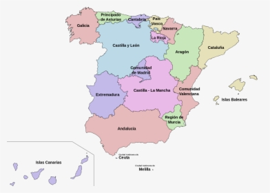 Comunidades Autonomas De España, HD Png Download, Transparent PNG
