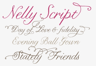 Calligraphy Font Nelly, HD Png Download, Transparent PNG