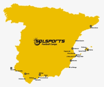 Football Map Of Spain - All Spanish Football Regions, HD Png Download, Transparent PNG