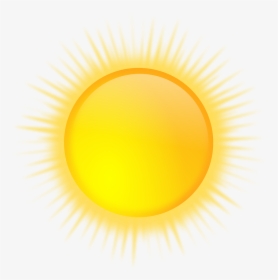 Sun, Sunny, Weather, Sunshine, Yellow, Forecast - Sinar Matahari Vektor Png, Transparent Png, Transparent PNG