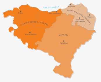 Basque Country Map, Euskal Herria - Basque Country Map In English, HD Png Download, Transparent PNG