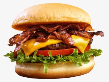 Bacon Burger Transparent Image Food Png Images Transparent - Burger With No Background, Png Download, Transparent PNG