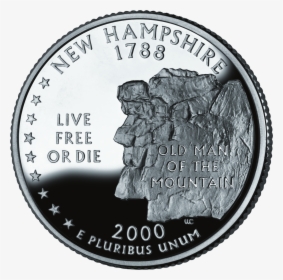 2000 Nh Proof - New Hampshire State Quarter, HD Png Download, Transparent PNG