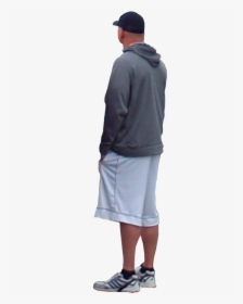 Side View Of A Person Standing Png Transparent Side - Png Image Of Persons Back, Png Download, Transparent PNG