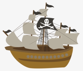 Cute Pirate Ship Clipart, HD Png Download, Transparent PNG