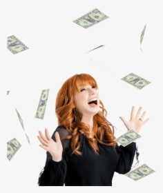 Transparent Person With Money Png - Girl, Png Download, Transparent PNG