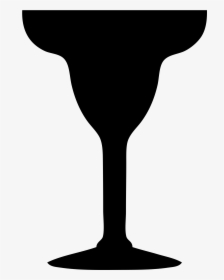 Margarita Glass Silhouette - Margarita Glass Clipart Black And White, HD Png Download, Transparent PNG