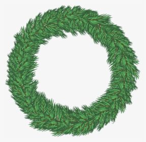 Shortleaf Black Spruce,oregon Pine,colorado Spruce,white - Christmas Wreath Vector Transparent, HD Png Download, Transparent PNG