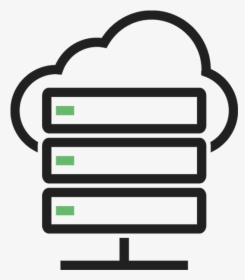 Transparent Cloud Vector Png - Cloud Server Icon Png, Png Download, Transparent PNG
