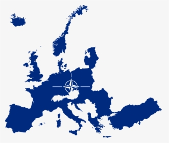 Flag Map Of Nato Countries - Eu Countries Png, Transparent Png, Transparent PNG