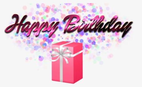 Happy Birthday Png Hd Pics - Gift Wrapping, Transparent Png, Transparent PNG